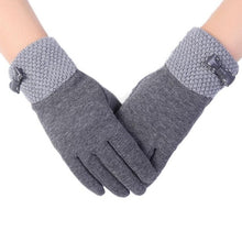 Top Brand New Fashion Woman Warm Winter   Screen Female Gloves Mittens Black Coffee Gray Pink Purple Red