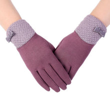 Top Brand New Fashion Woman Warm Winter   Screen Female Gloves Mittens Black Coffee Gray Pink Purple Red