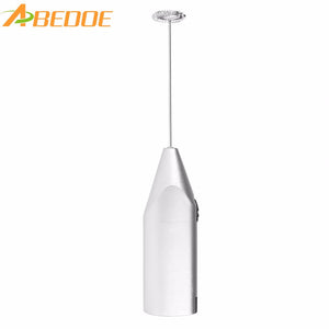 ABEDOE High Quality Stainless Electric handheld Steel Milk Frother Foaming Blender Espresso Cappucino Coffee Latte Maker Shake M