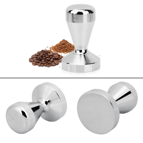 Stainless Steel Coffee Espresso Flat Tamper 51/57.5mm Base Coffee Bean Coffee Powder Press Hammer