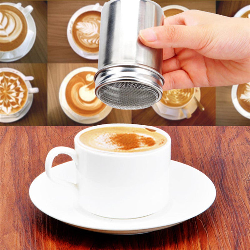 Stainless Steel Chocolate Shaker Cocoa Flour Salt Sifter Icing Sugar Dredger Coffee Powder Shaker Decorating Tools