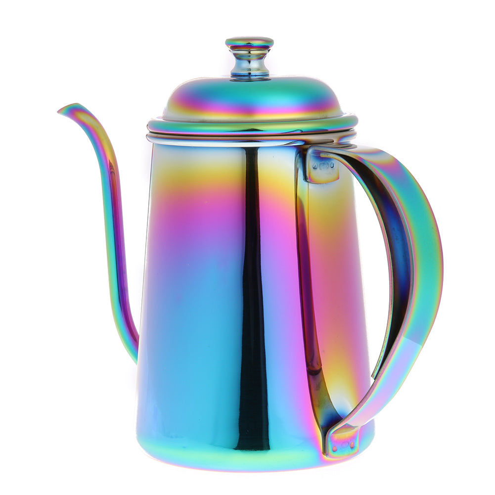 Hight Quality Colorful Coffee Maker Stainless Steel Coffee Drip Kettle Tea Pot 650ml coffee pot Brand coffee accessories