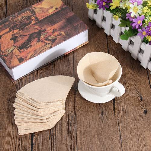 40Pcs Wooden Original Hand Drip Paper Coffee Filter Bag Espresso Coffee Filter Packs Tea Bag Strainer Green Tea Infuser