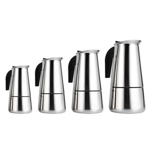 Stainless Steel Percolator Moka Pot Espresso Coffee Maker  Espresso Coffee Maker, Moka Pot Stove Home Office Use